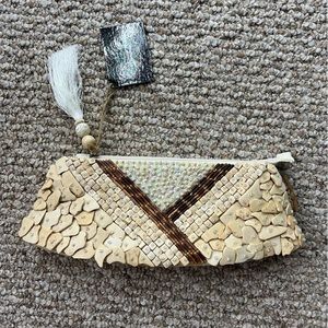 Sun N Sand Beaded Clutch